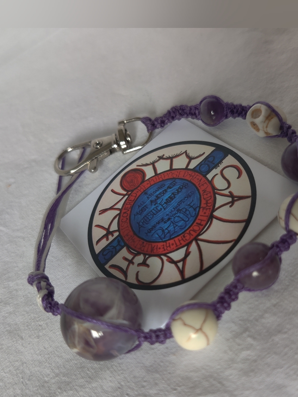 Knotwork & Stone Kitchy Keychain